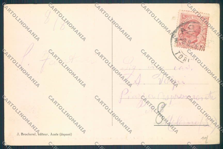 Aosta Città cartolina ZQ4412 – retro