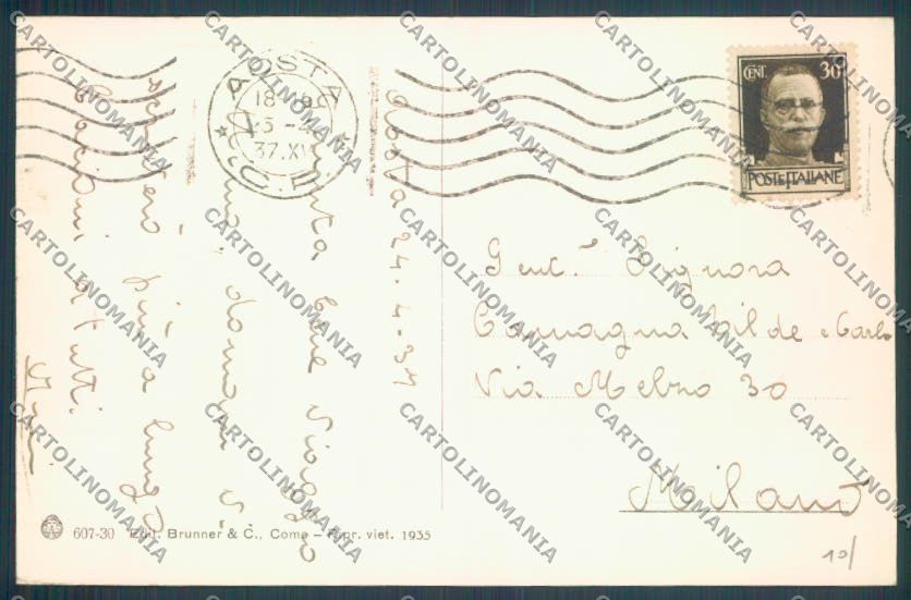 Aosta Città Scuola Militare Alpinismo cartolina ZQ4417 – retro