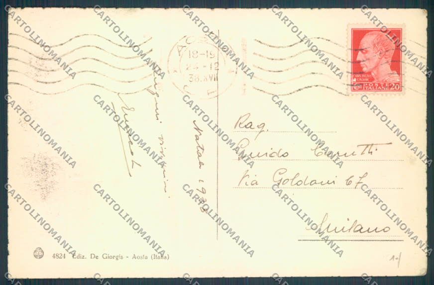 Aosta Città cartolina ZQ4420 – retro