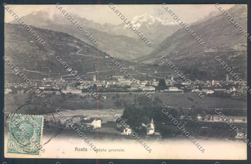 Aosta Città cartolina ZQ4437 – fronte