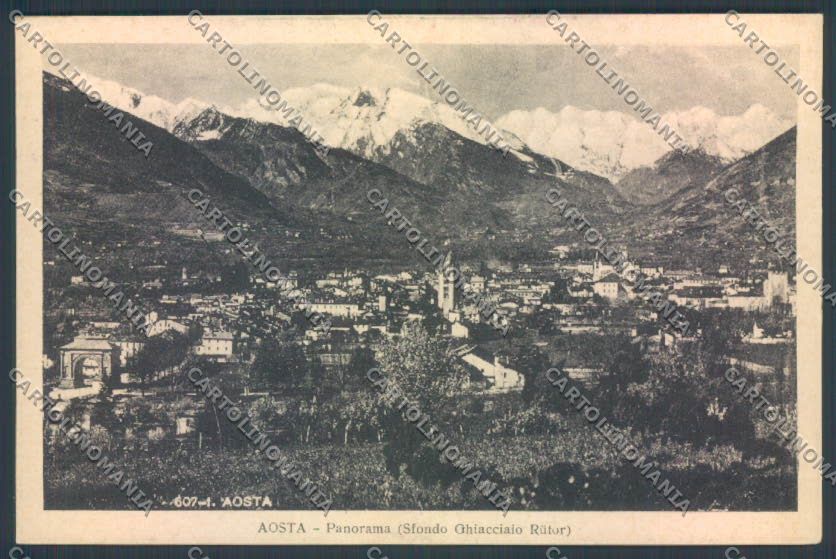 Aosta Città cartolina ZQ4445 – fronte