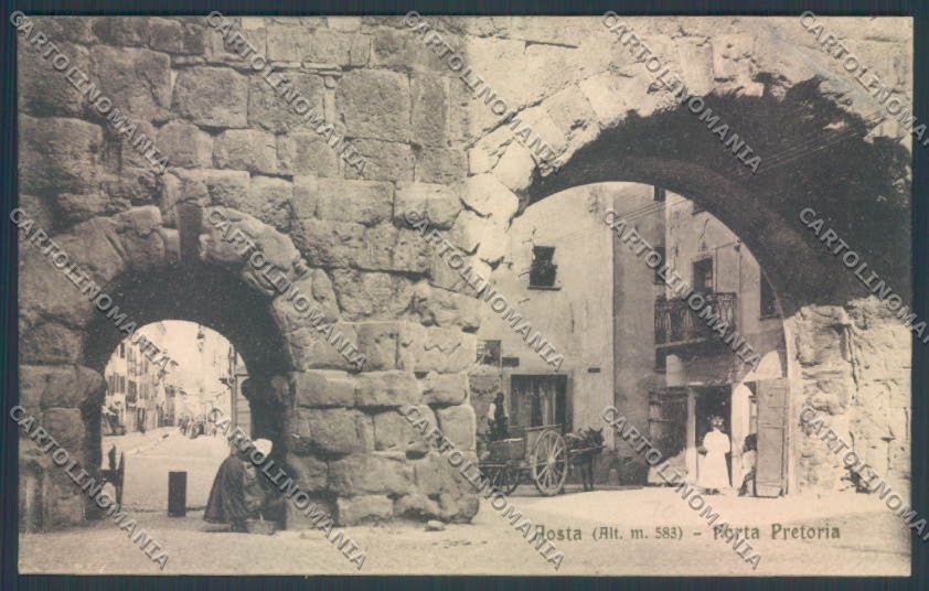 Aosta Città PIEGA cartolina ZQ4459 – fronte