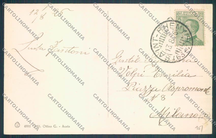 Aosta Città cartolina ZQ4461 – retro