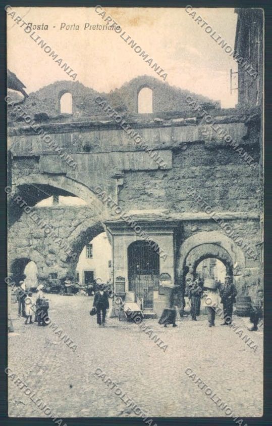 Aosta Città PIEGHINA cartolina ZQ4478 – fronte
