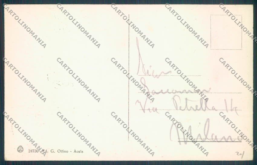 Aosta Città cartolina ZQ4482 – retro