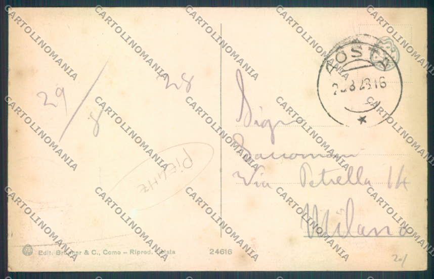Aosta Città PIEGHE cartolina ZQ4483 – retro