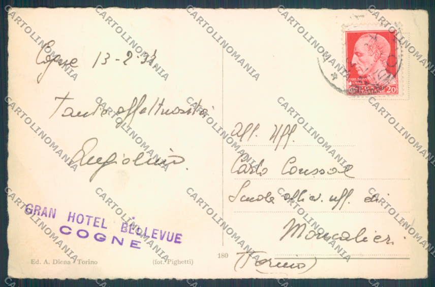 Aosta Cogne cartolina ZQ4496 – retro