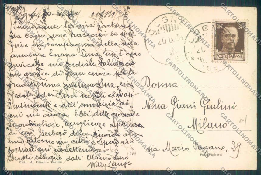Aosta Cogne Foto cartolina ZQ4507 – retro
