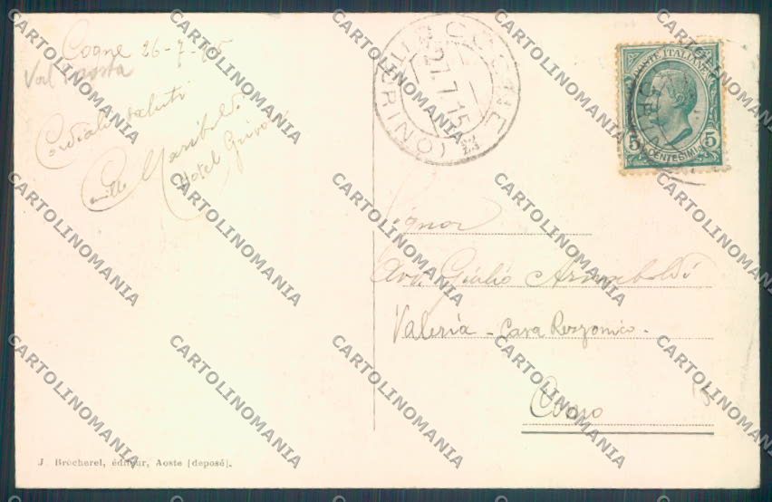 Aosta Cogne cartolina ZQ4517 – retro