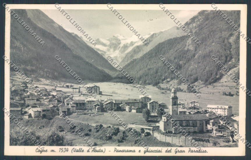 Aosta Cogne PIEGA cartolina ZQ4525 – fronte