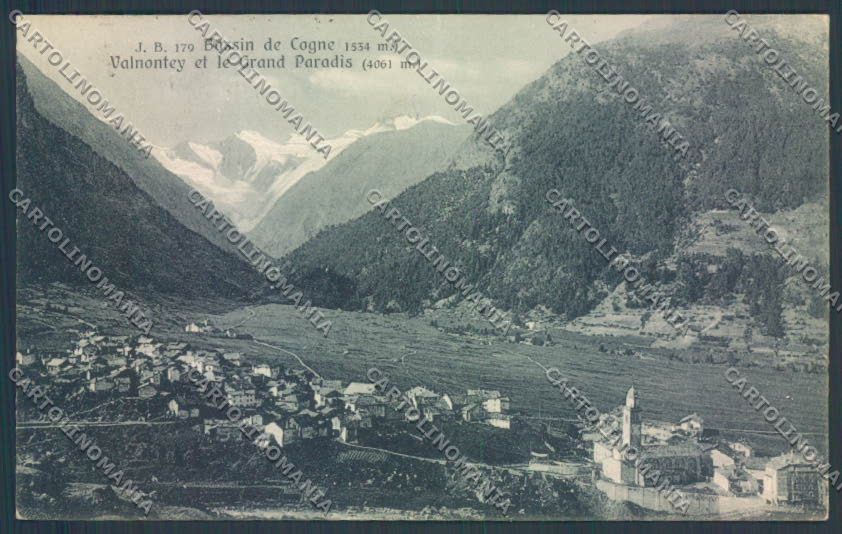 Aosta Cogne PIEGATA cartolina ZQ4532 – fronte