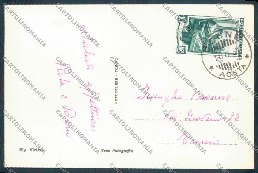 Aosta Cogne Foto cartolina ZQ4544 – retro