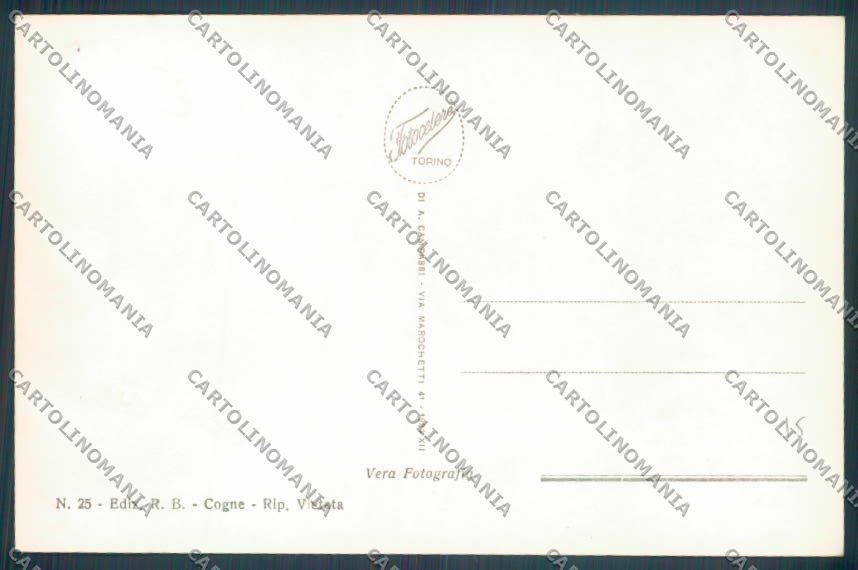 Aosta Cogne Rifugio Vittorio Sella Foto cartolina ZQ4547 – retro