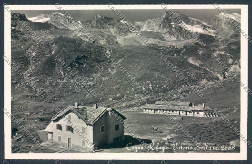 Aosta Cogne Rifugio Vittorio Sella Foto cartolina ZQ4564 – fronte