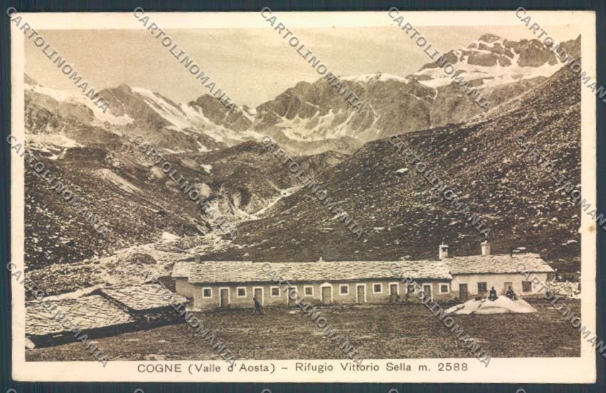 Aosta Cogne Rifugio Vittorio Sella cartolina ZQ4584 – fronte