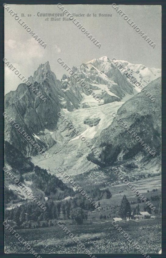 Aosta Courmayeur cartolina ZQ4599 – fronte