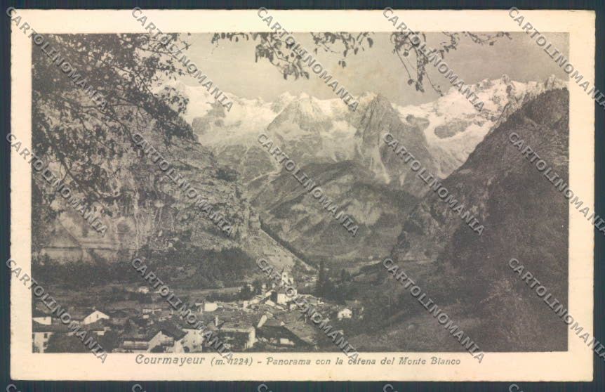 Aosta Courmayeur cartolina ZQ4608 – fronte