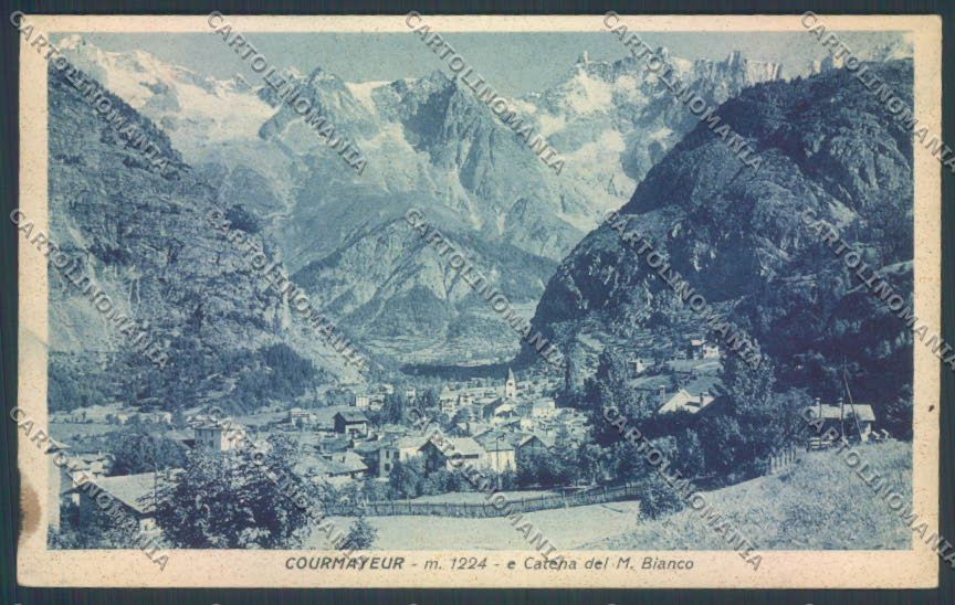 Aosta Courmayeur cartolina ZQ4610 – fronte