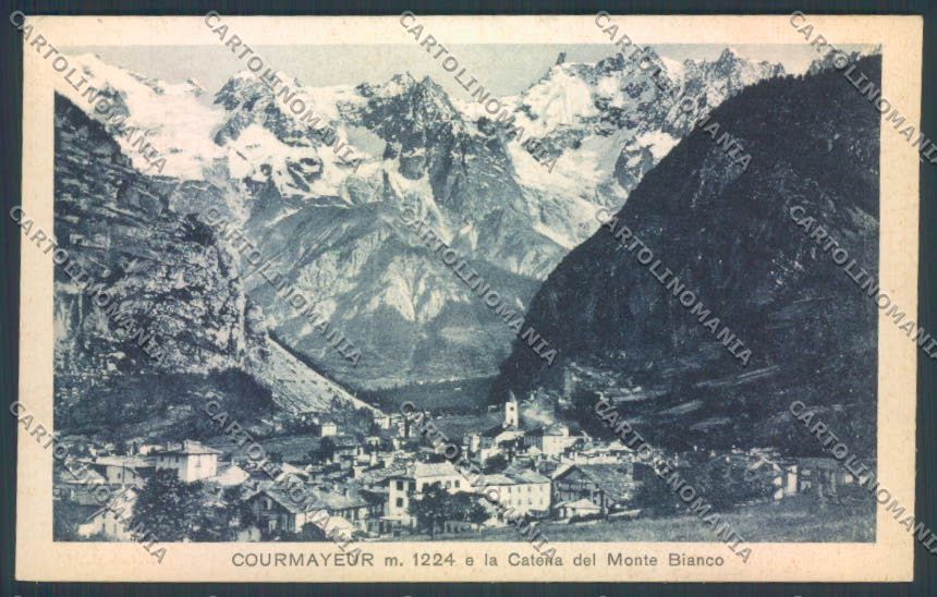 Aosta Courmayeur cartolina ZQ4611 – fronte