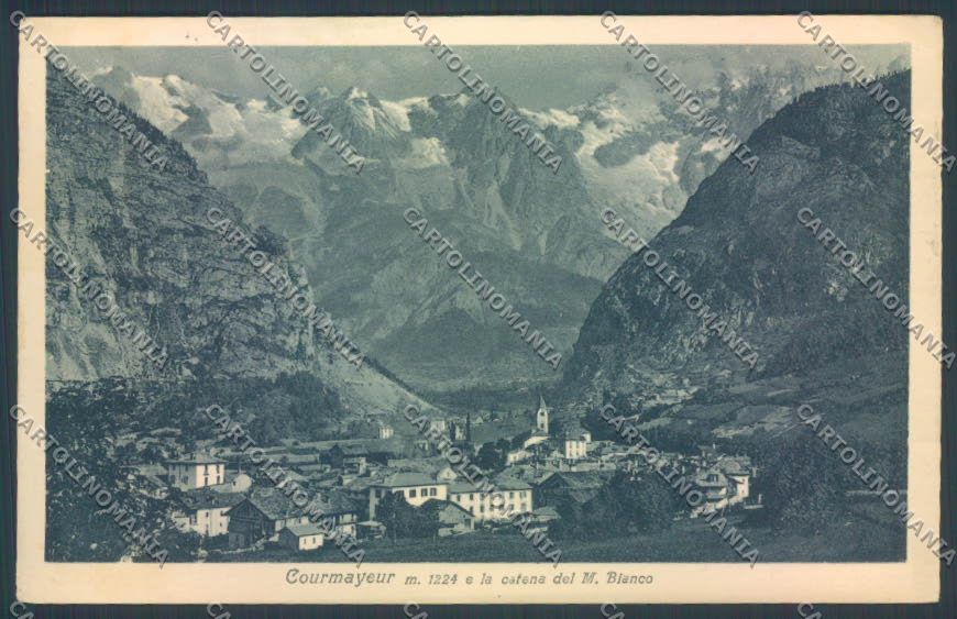 Aosta Courmayeur cartolina ZQ4612 – fronte