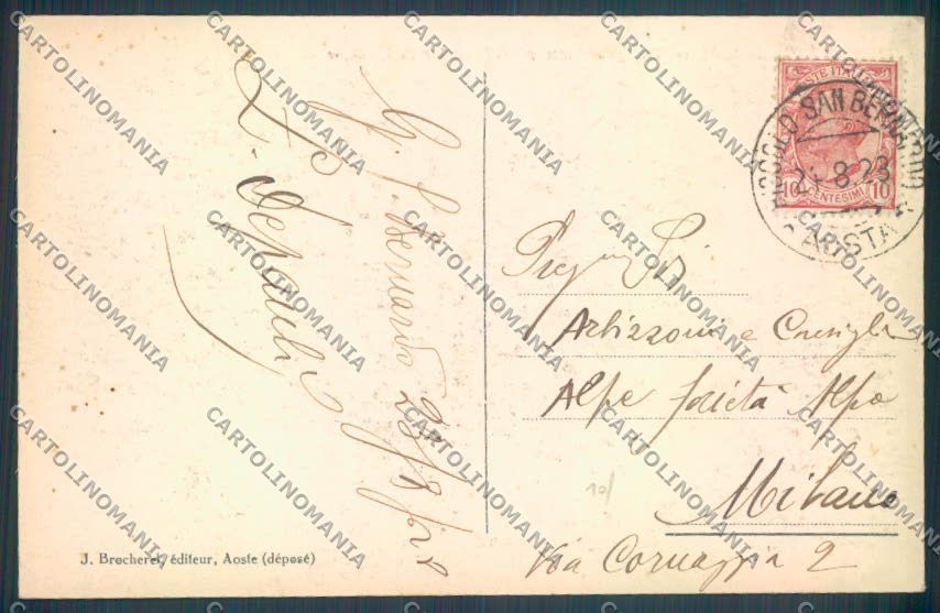 Aosta Courmayeur cartolina ZQ4614 – retro