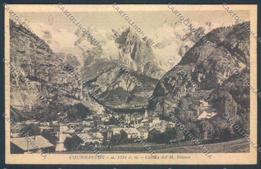 Aosta Courmayeur cartolina ZQ4618 – fronte
