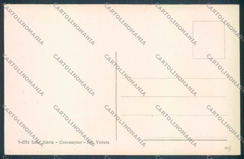 Aosta Courmayeur Verrand cartolina ZQ4621 – retro