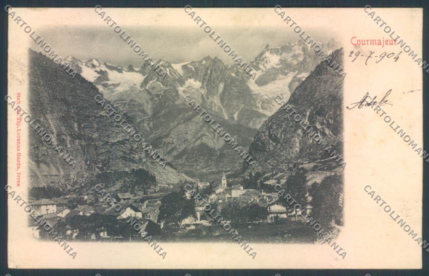 Aosta Courmayeur cartolina ZQ4623 – fronte