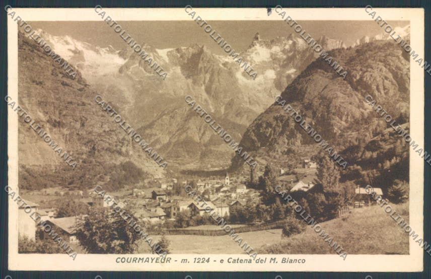 Aosta Courmayeur cartolina ZQ4625 – fronte