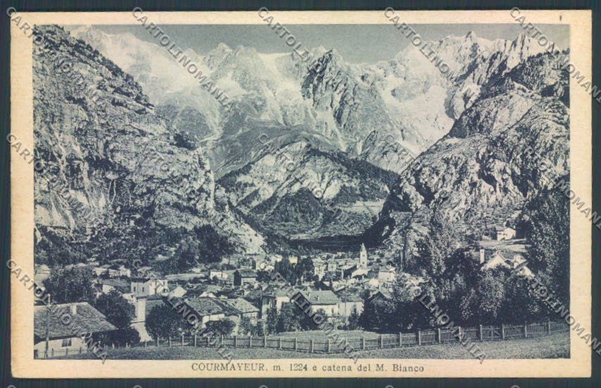 Aosta Courmayeur cartolina ZQ4626 – fronte