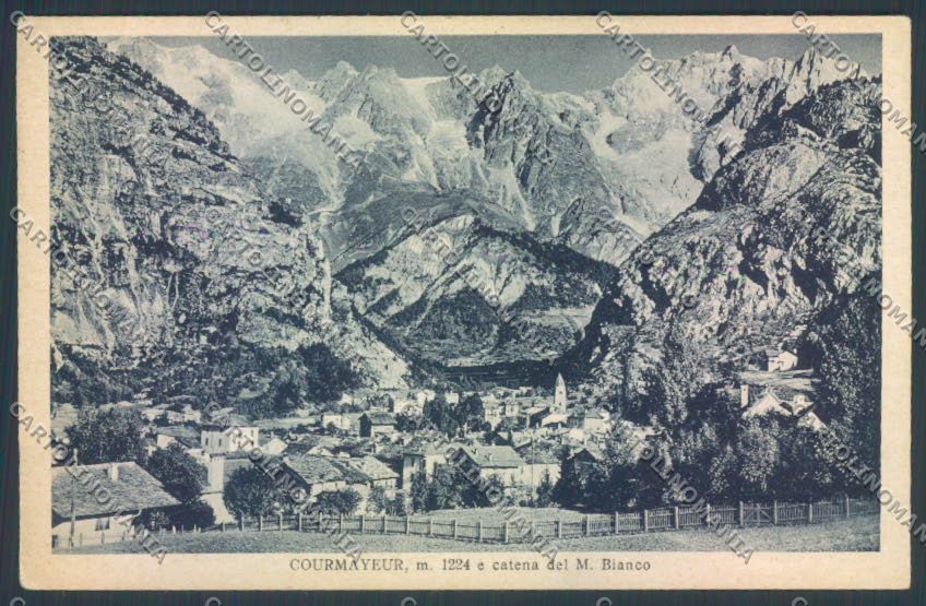 Aosta Courmayeur cartolina ZQ4628 – fronte