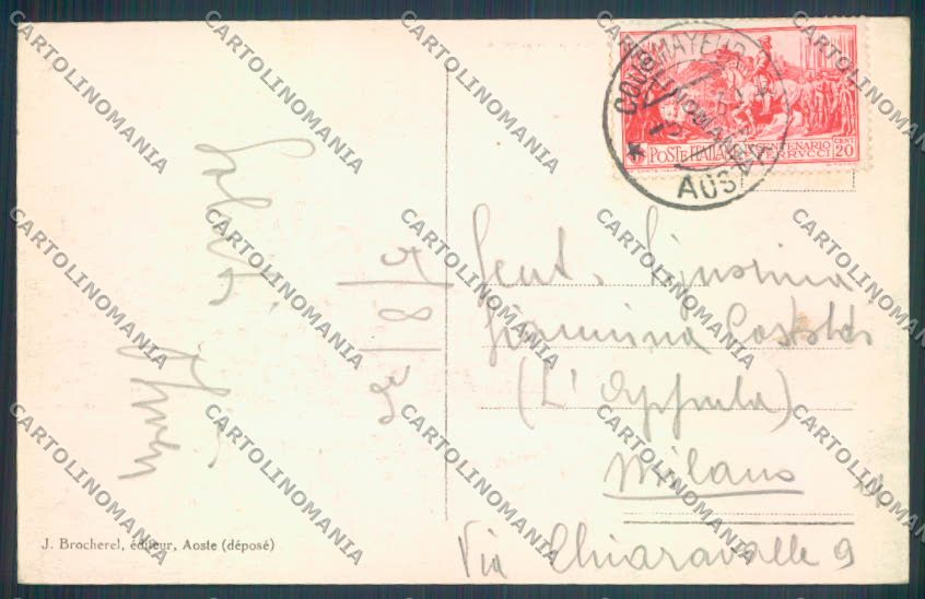 Aosta Courmayeur Alpinismo Ghiacciaio cartolina ZQ4637 – retro