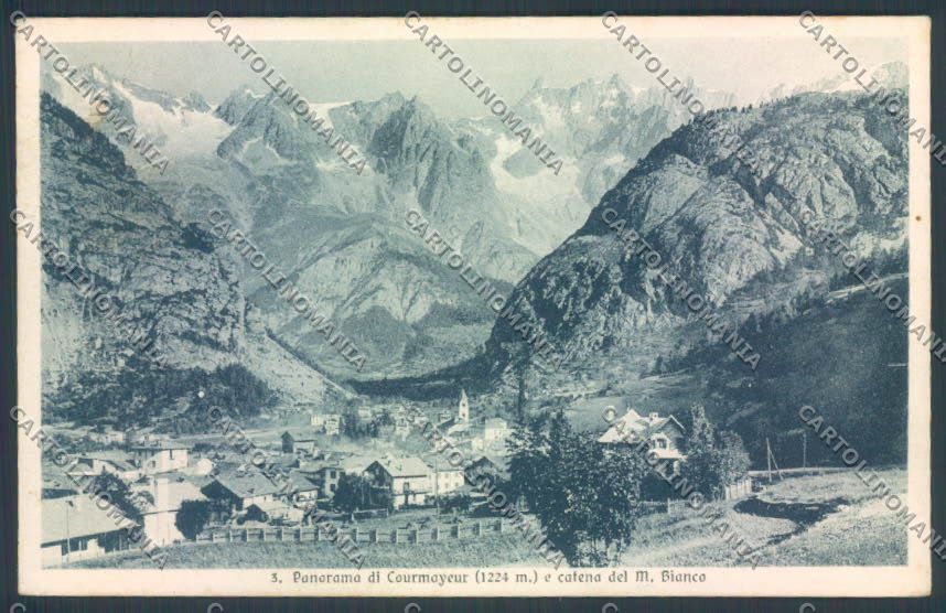 Aosta Courmayeur cartolina ZQ4638 – fronte