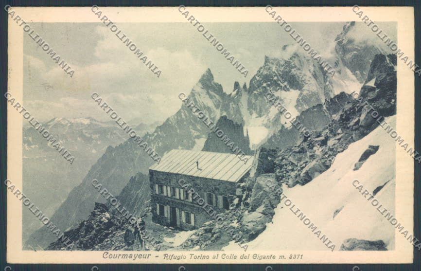 Aosta Courmayeur Rifugio CAI cartolina ZQ4640 – fronte