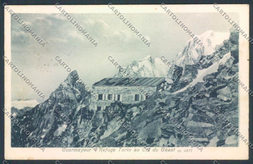 Aosta Courmayeur Rifugio CAI cartolina ZQ4648 – fronte