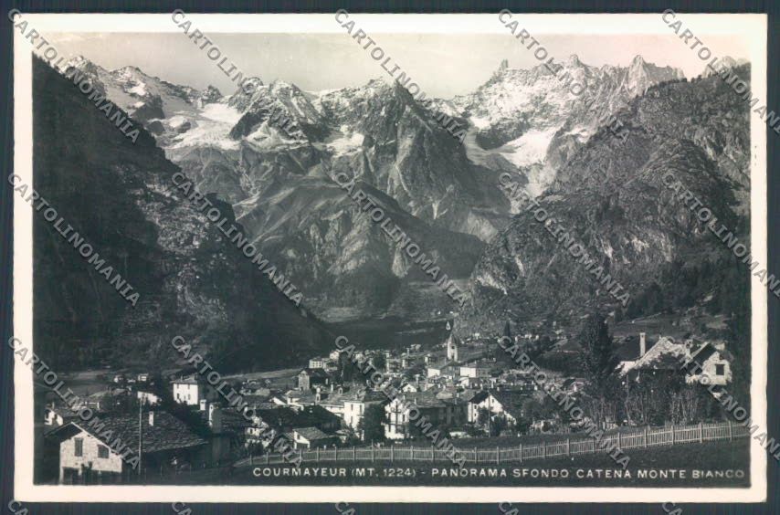 Aosta Courmayeur Foto cartolina ZQ4651 – fronte