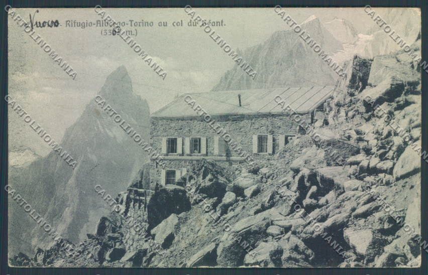 Aosta Courmayeur Rifugio CAI cartolina ZQ4654 – fronte
