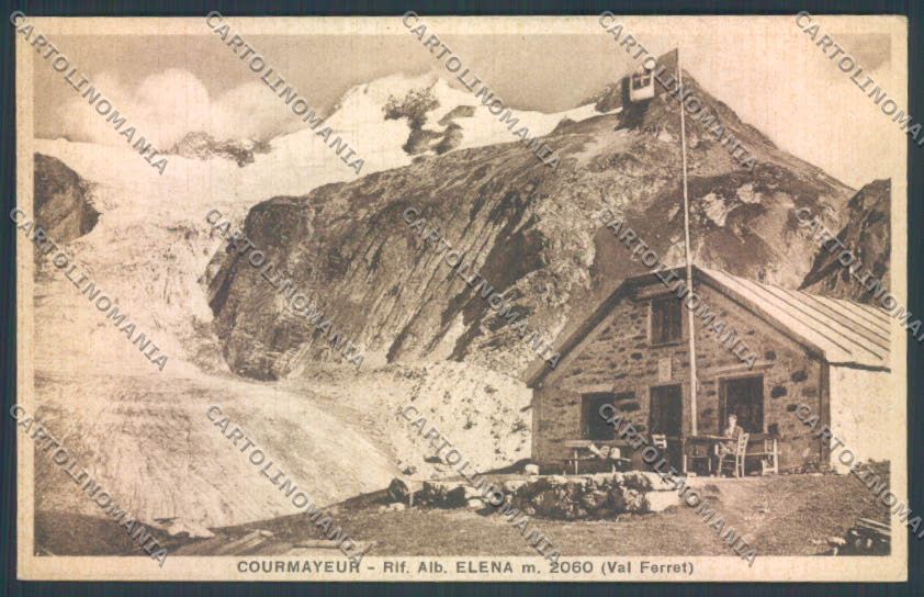 Aosta Courmayeur Rifugio CAI Elena Ghiacciaio cartolina ZQ4658 – fronte