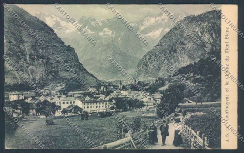 Aosta Courmayeur cartolina ZQ4659 – fronte