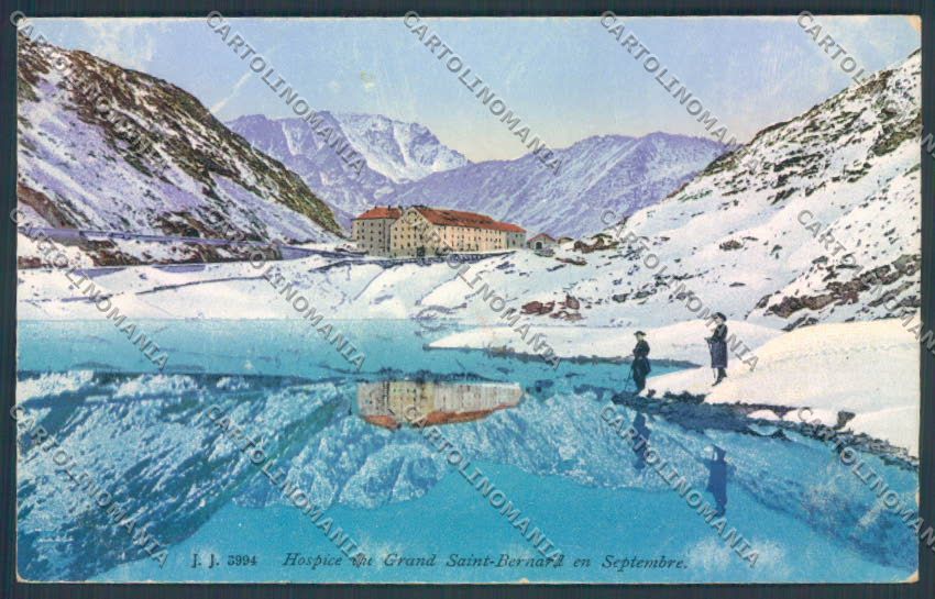 Aosta Gran San Bernardo PIEGHINE cartolina ZQ4665 – fronte