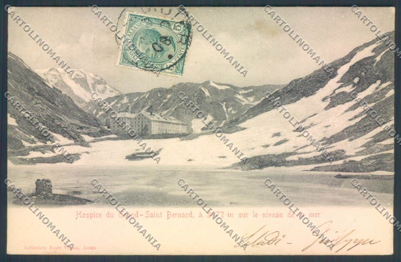 Aosta Gran San Bernardo cartolina ZQ4668 – fronte