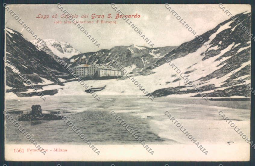 Aosta Gran San Bernardo cartolina ZQ4670 – fronte