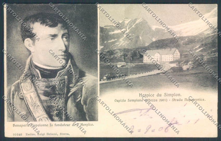 Aosta Gran San Bernardo Napoleone cartolina ZQ4675 – fronte