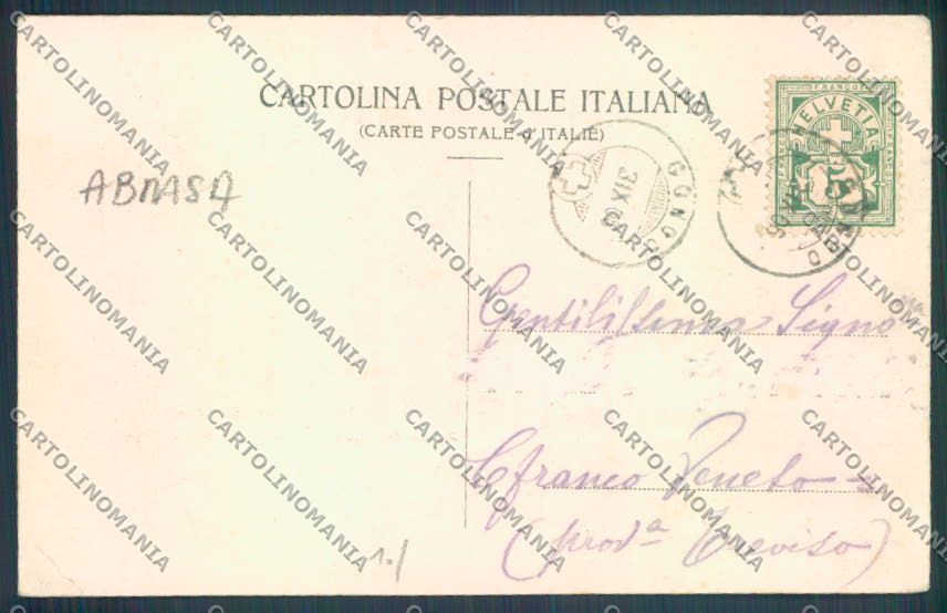 Aosta Gran San Bernardo Napoleone cartolina ZQ4675 – retro