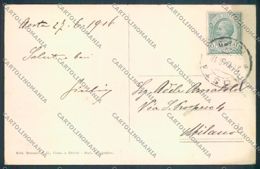 Aosta Gran San Bernardo Cane Dog cartolina ZQ4681 – retro