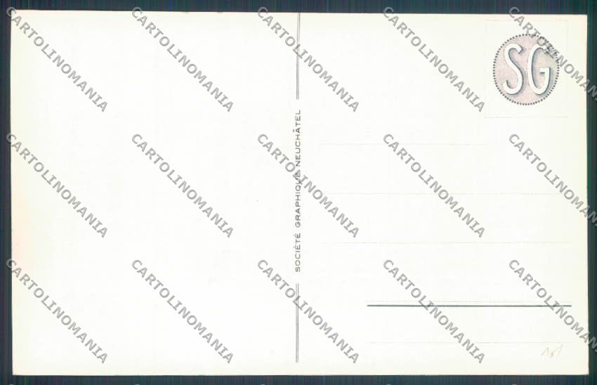 Aosta Gran San Bernardo Nevicata Cane Dog cartolina ZQ4693 – retro