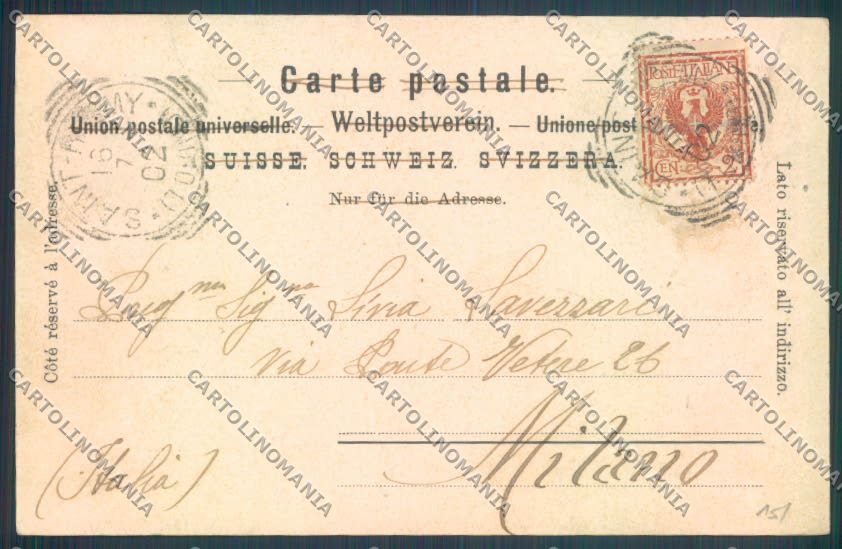 Aosta Gran San Bernardo cartolina ZQ4695 – retro