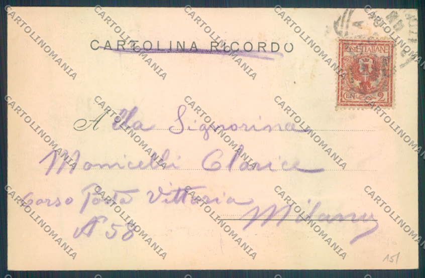 Aosta Gran San Bernardo Nevicata cartolina ZQ4702 – retro