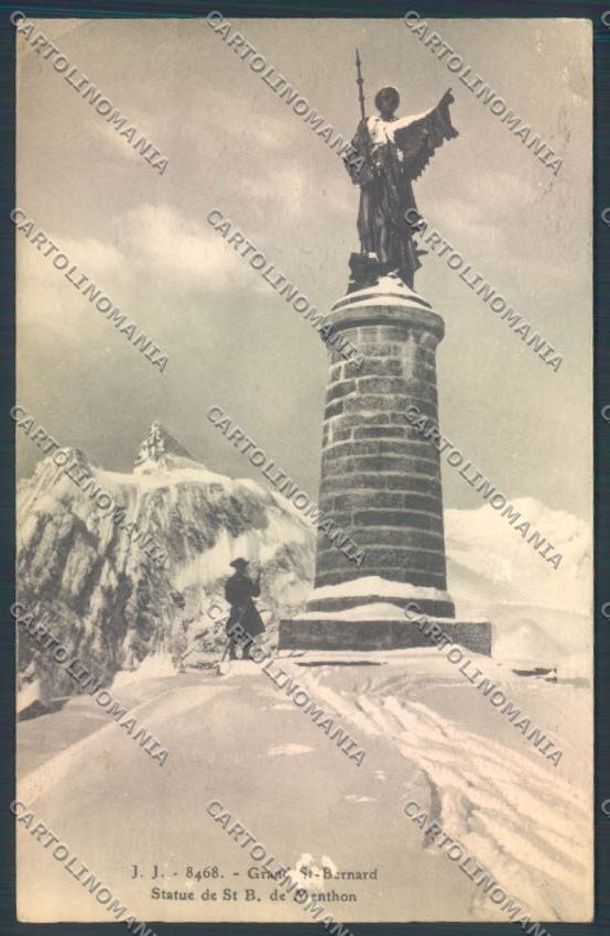 Aosta Gran San Bernardo Nevicata cartolina ZQ4709 – fronte