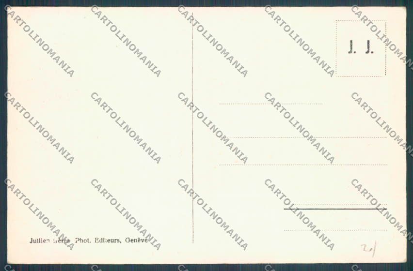 Aosta Gran San Bernardo Nevicata Sci cartolina ZQ4716 – retro